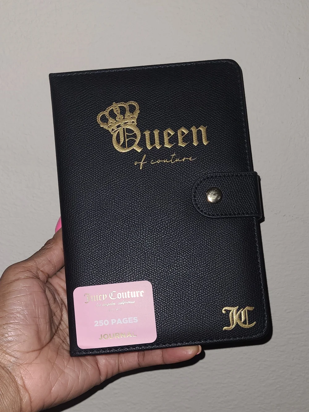 Juicy Couture Black Faux Leather 